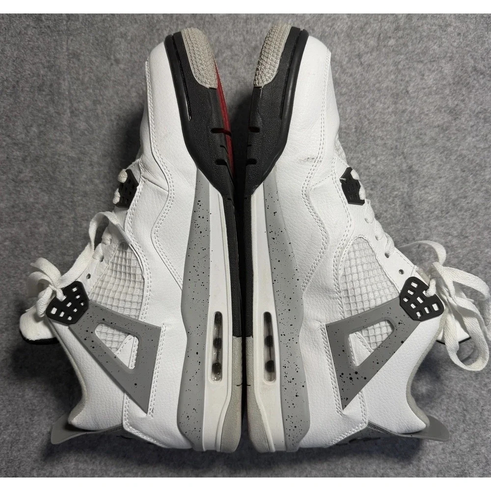 Jordan 4 Retro White Cement 2016 Mens Size 12.5 White Grey Black 840606-192 RARE